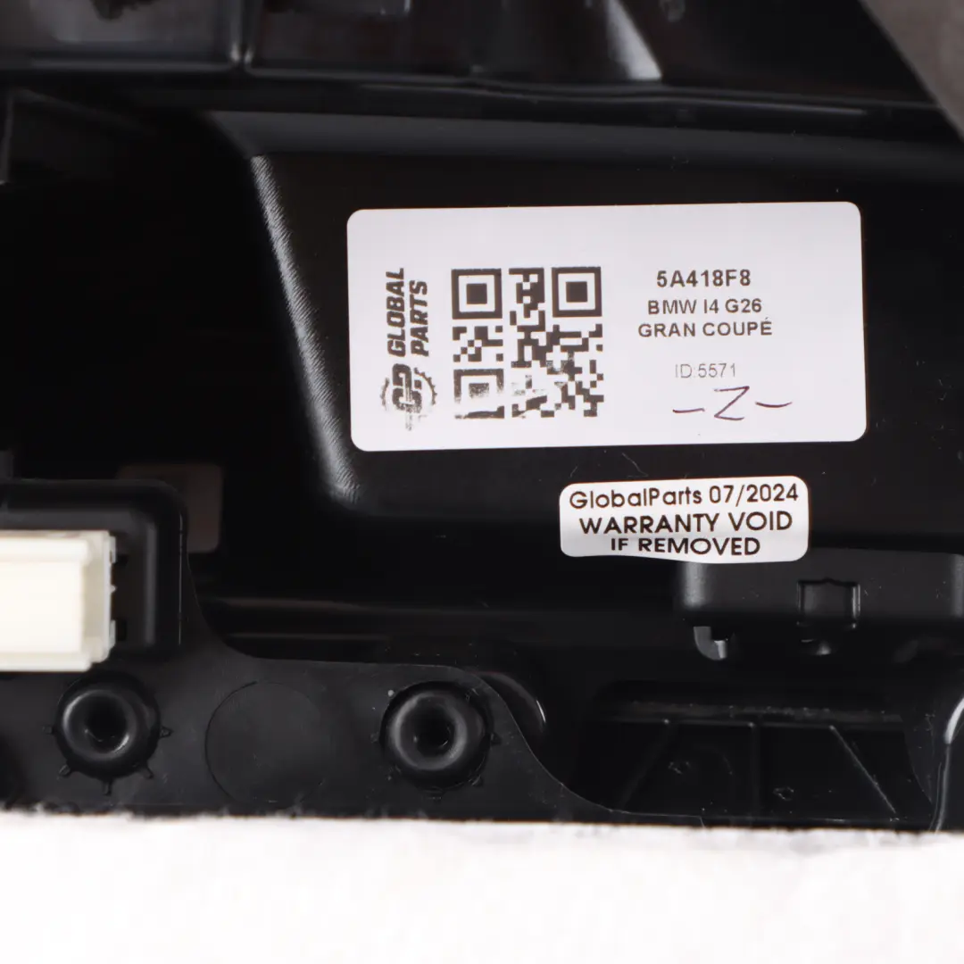 Door Card Rear Right O/S Door Lining Panel Leather Black to BMW G26 with Part number 5A418F8 BMW G26 Door Card Rear Right O/S Door Lining Panel Leather Black - SKU 5A418F8 - Part number 5A418F8