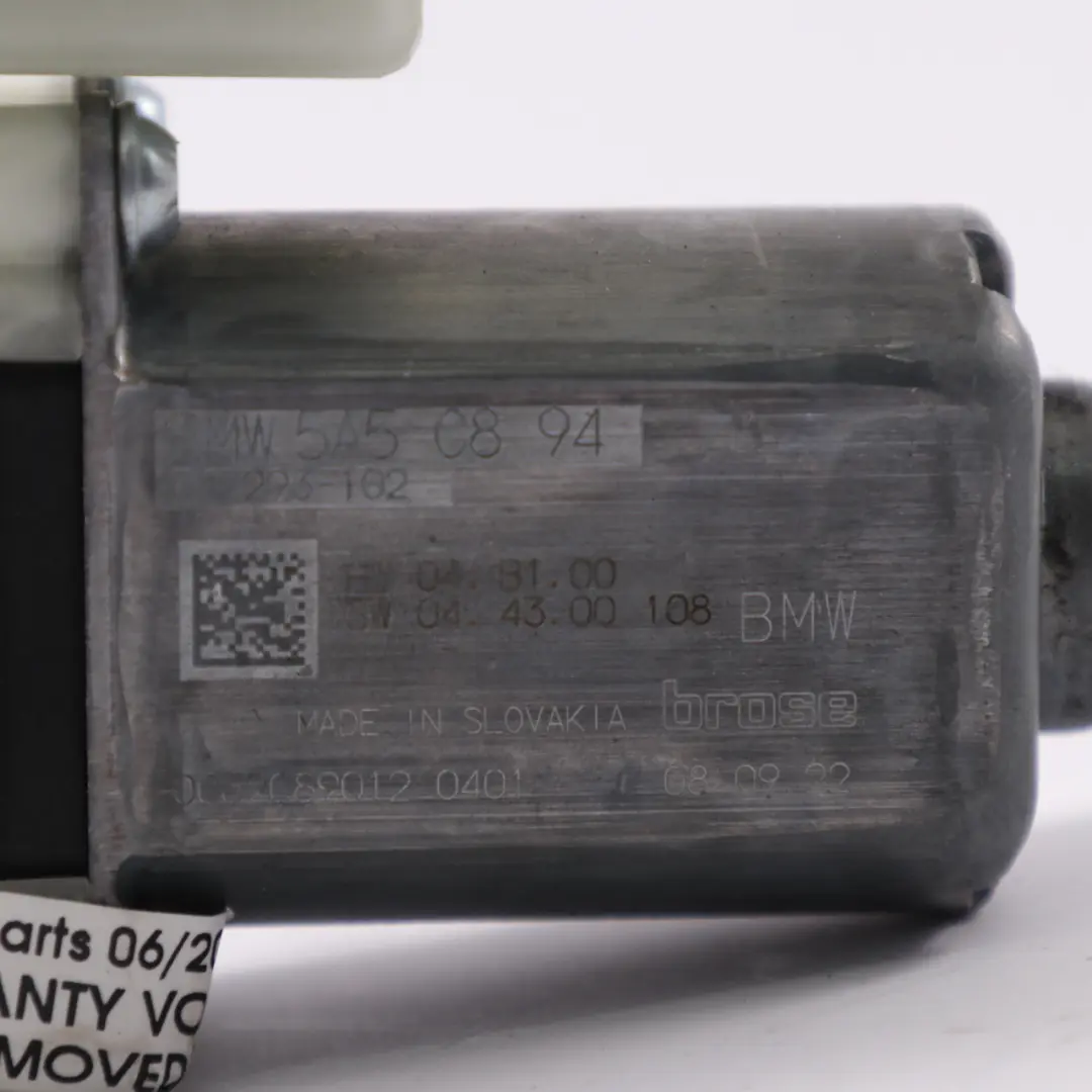  Fensterhebermotor BMW X3 G01 X4 G02 G30 G31 Vorne Rechts Heberegler - SKU 5A5C893 - Teilenummer 5A5C893