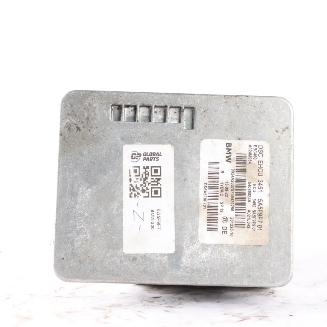 ABS Pump Hydraulic Unit Module to BMW G30 with Part number 5A5F9F7 BMW G30 ABS Pump Hydraulic Unit Module - SKU 5A5F9F7 - Part number 5A5F9F7