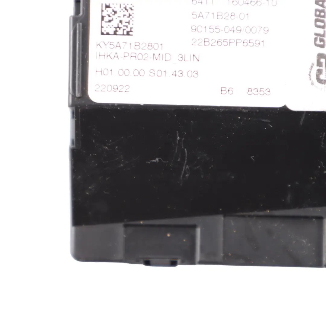 Conditioning Heating Control Module Unit to BMW G30 Air with Part number 5A71B28 BMW G30 Air Conditioning Heating Control Module Unit - SKU 5A71B28 - Part number 5A71B28