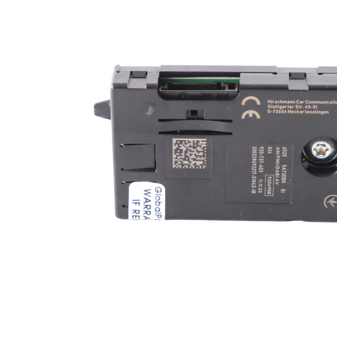Antenna Amplifier BMW G26 Aerial Diversity Booster Control Unit to with Part number 5A73DB0 Antenna Amplifier BMW G26 Aerial Diversity Booster Control Unit - SKU 5A73DB0 - Part number 5A73DB0