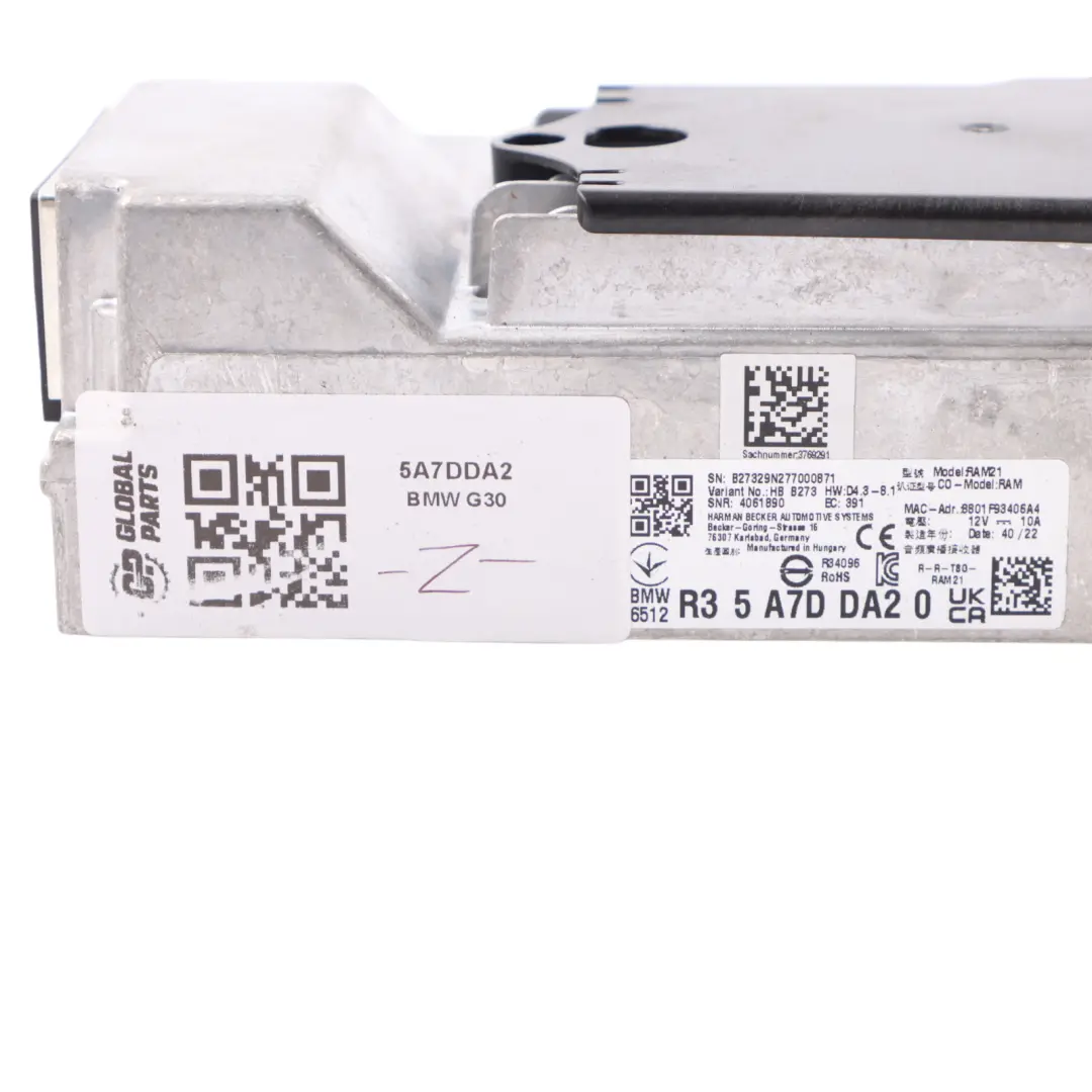 BMW F40 G20 G21 G30 G31 Hifi Audio Sound AMP Amplifier Module RAM - SKU 5A7DDA2 - Part number 5A7DDA2