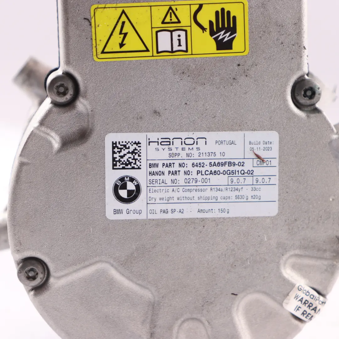 AC Compressor BMW i4 G26 i5 G60 Air Conditioning Electric Compressor - SKU 5B31E59 - Part number 5B31E59