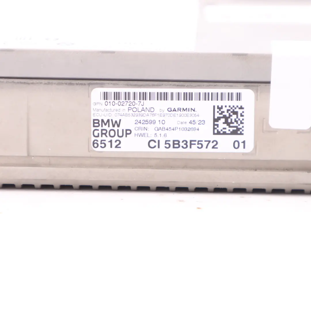 BMW G26 Head Unit Navigation Audio Player Radio Sat Nav Module - SKU 5B3F572 - Part number 5B3F572