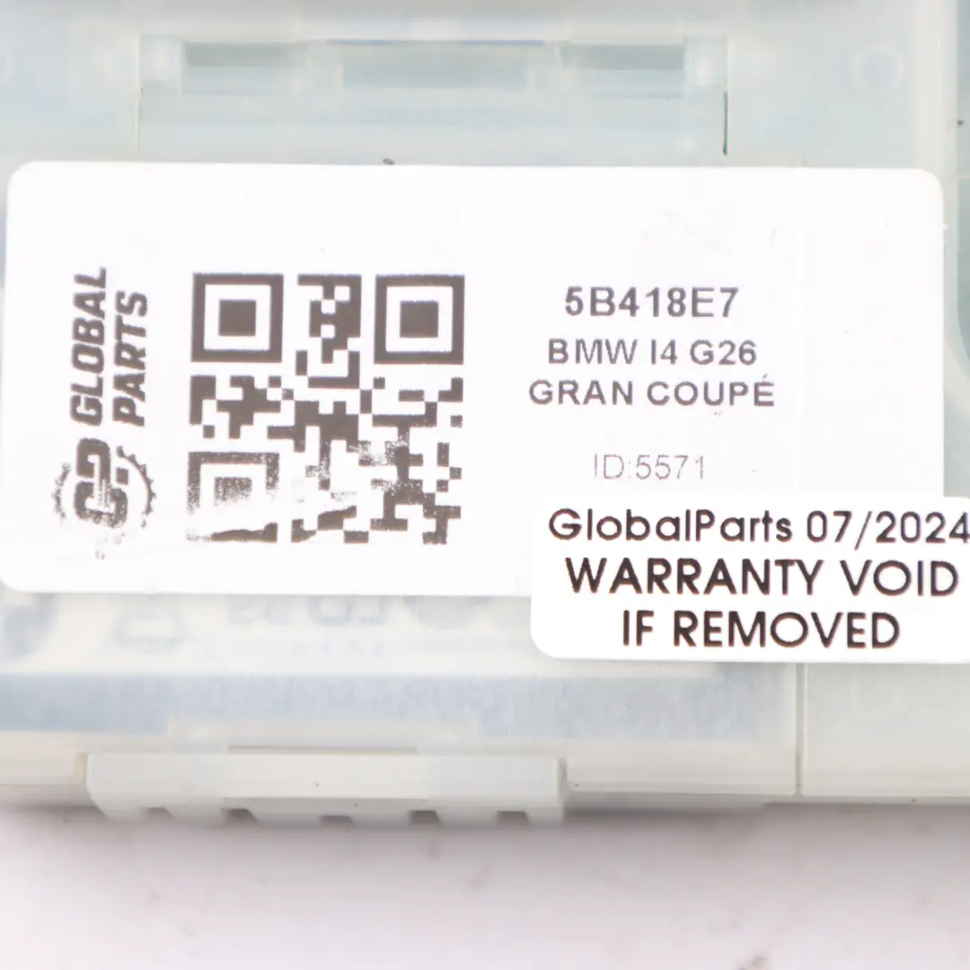 Antenna Aerial Control Unit Module ECU Controller to BMW i4 G26 with Part number 5B418E7 BMW i4 G26 Antenna Aerial Control Unit Module ECU Controller - SKU 5B418E7 - Part number 5B418E7