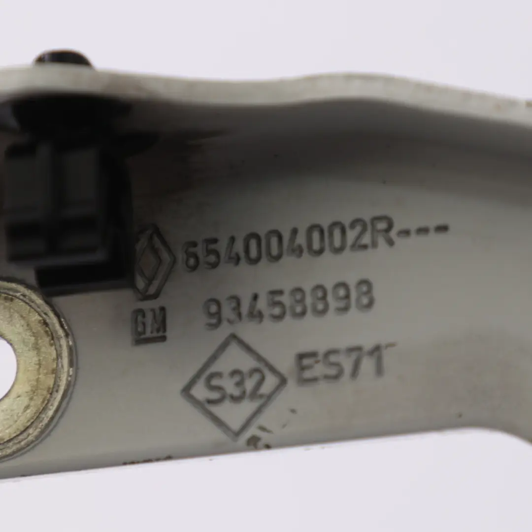 Bisagra Capó Derecha Blanco Hielo - 389 para Renault Trafic 3 con número de pieza 654000520R-ICW Renault Trafic 3 Bisagra Capó Derecha Blanco Hielo - 389 - SKU 654000520R-ICW - Número de pieza 654000520R-ICW