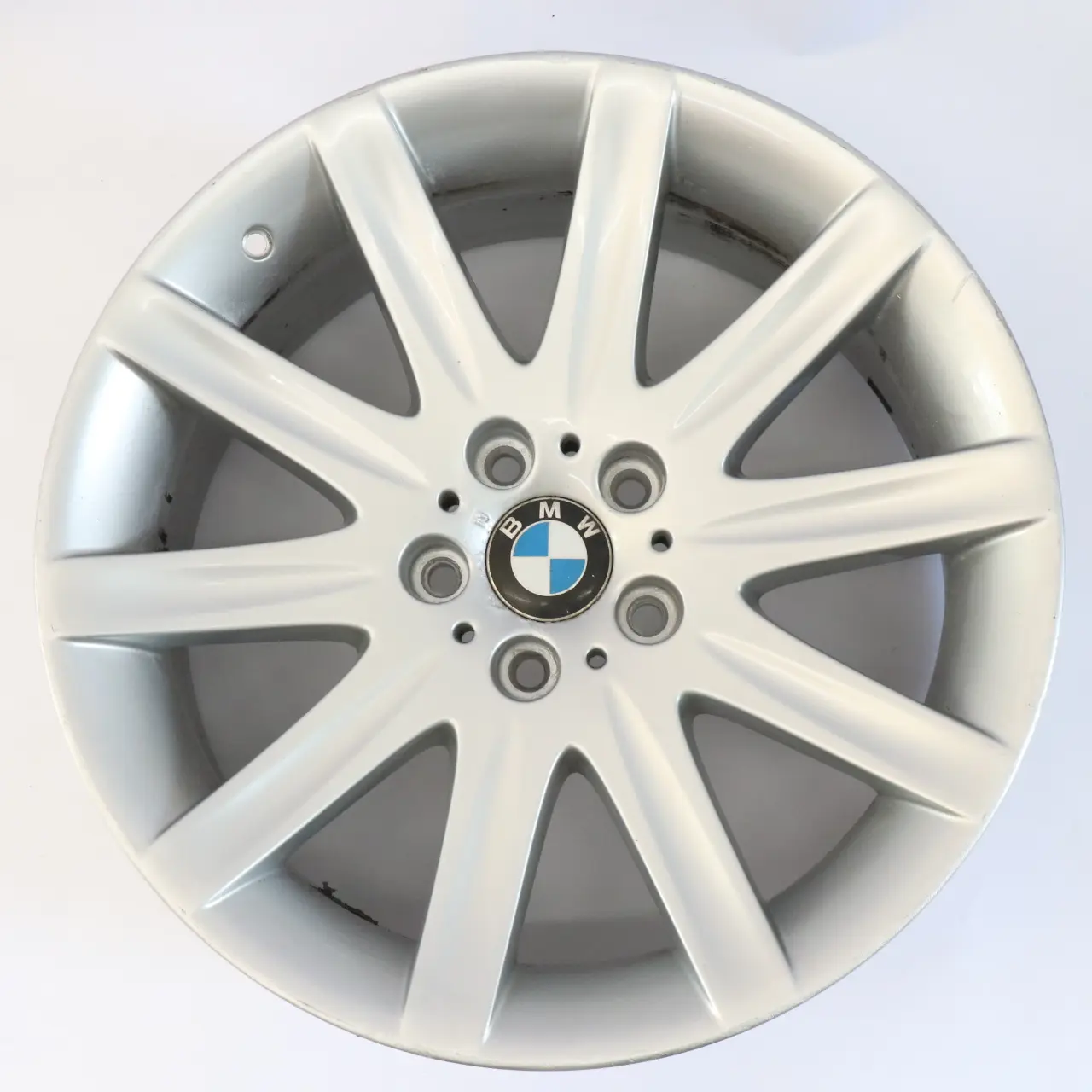 BMW E65 Cerchio anteriore lega argento 19" a raggi stellari 95 ET:24 9J 6753241
