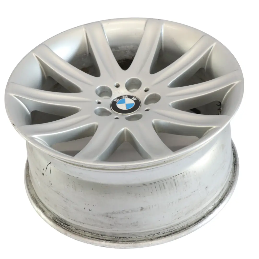 Front Silver Wheel Alloy Rim 19" Star Spoke 95 ET:24 9J to BMW E65 with Part number 6753241 BMW E65 Front Silver Wheel Alloy Rim 19" Star Spoke 95 ET:24 9J - SKU 6753241-3 - Part number 6753241