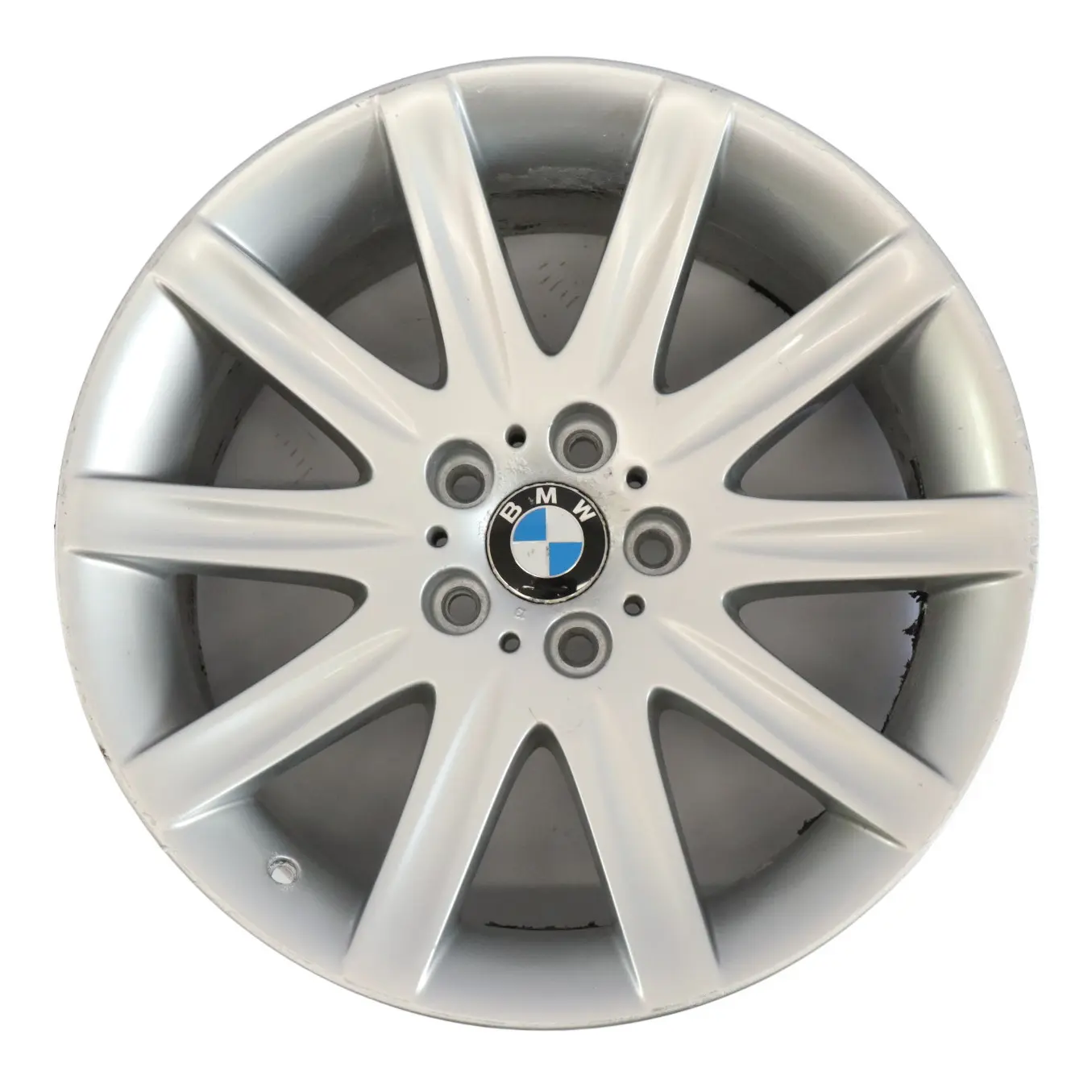 BMW E65 Cerchio anteriore lega argento 19" a raggi stellari 95 ET:24 9J 6753241
