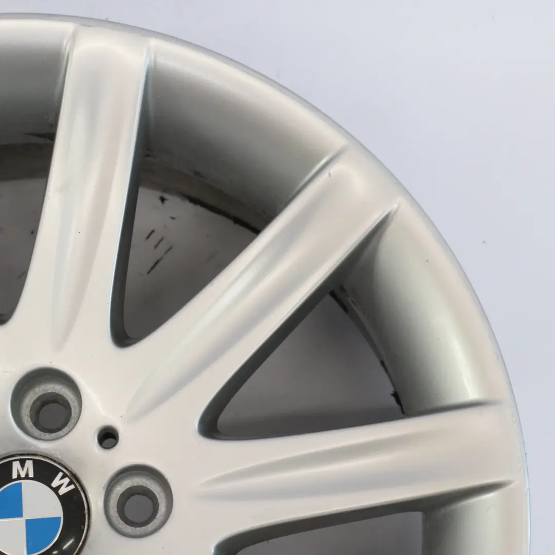 Front Silver Wheel Alloy Rim 19" Star Spoke 95 ET:24 9J to BMW E65 with Part number 6753241 BMW E65 Front Silver Wheel Alloy Rim 19" Star Spoke 95 ET:24 9J - SKU 6753241-4 - Part number 6753241