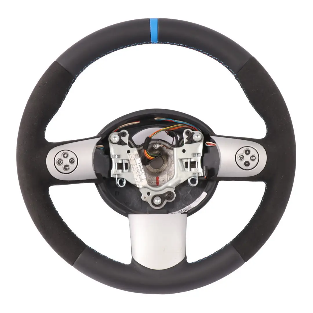 Mini Cooper R50 R52 NEU Schwarz Leder / Alcantara Sport Lenkrad Multifunktion - SKU 6762458-1 - Teilenummer 6762458