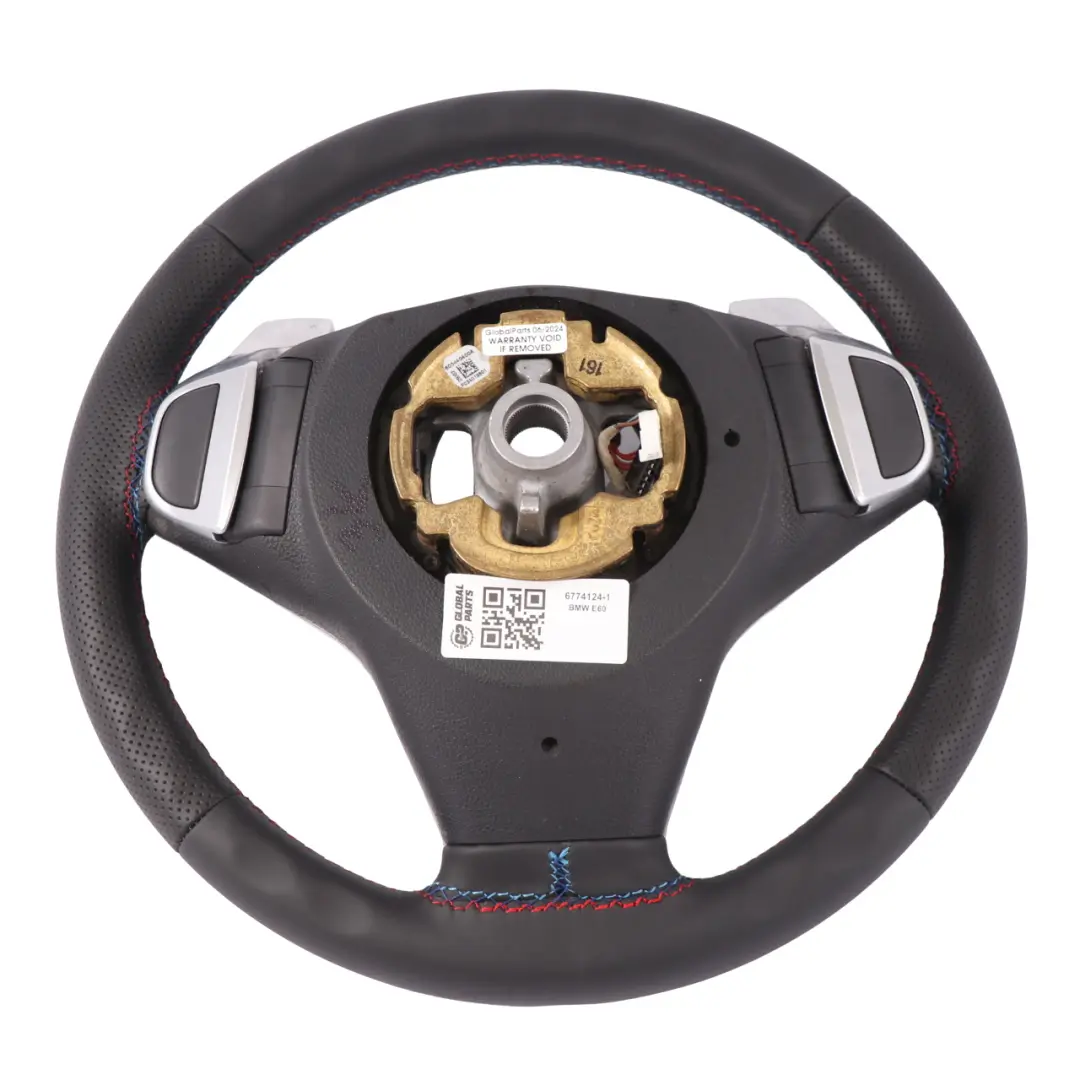 BMW E60 LCI Steering Wheel NEW Black Leather Sport Paddle Shift Lane Assistant - SKU 6774124-1 - Part number 6774124