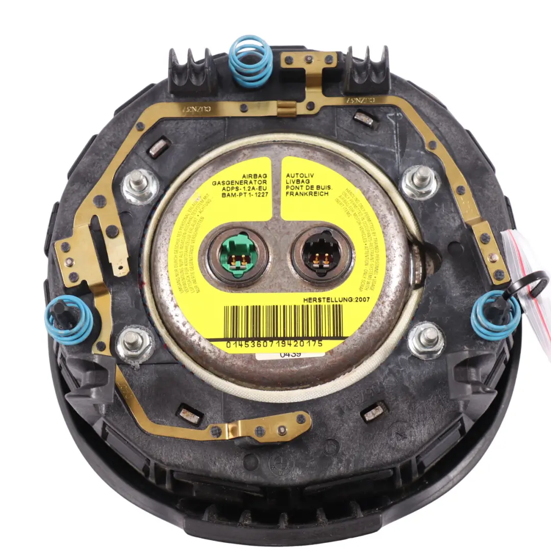 Steering Wheel Driver's Side Airbag Module M Sport Leather to BMW E60 E61 E63 LCI with Part number 6774448 BMW E60 E61 E63 LCI Steering Wheel Driver's Side Airbag Module M Sport Leather - SKU 6774448-1 - Part number 6774448