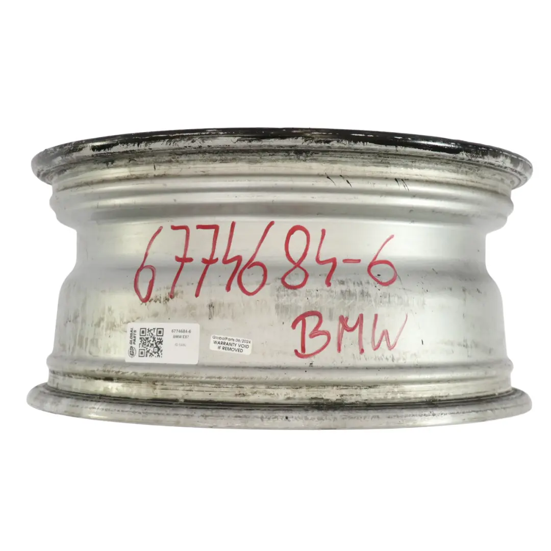 Alloy Wheel Rim 16" V-spoke 229 ET:44 7J to BMW E81 E82 E87 E88 Black with Part number 6774684 BMW E81 E82 E87 E88 Black Alloy Wheel Rim 16" V-spoke 229 ET:44 7J - SKU 6774684-6 - Part number 6774684