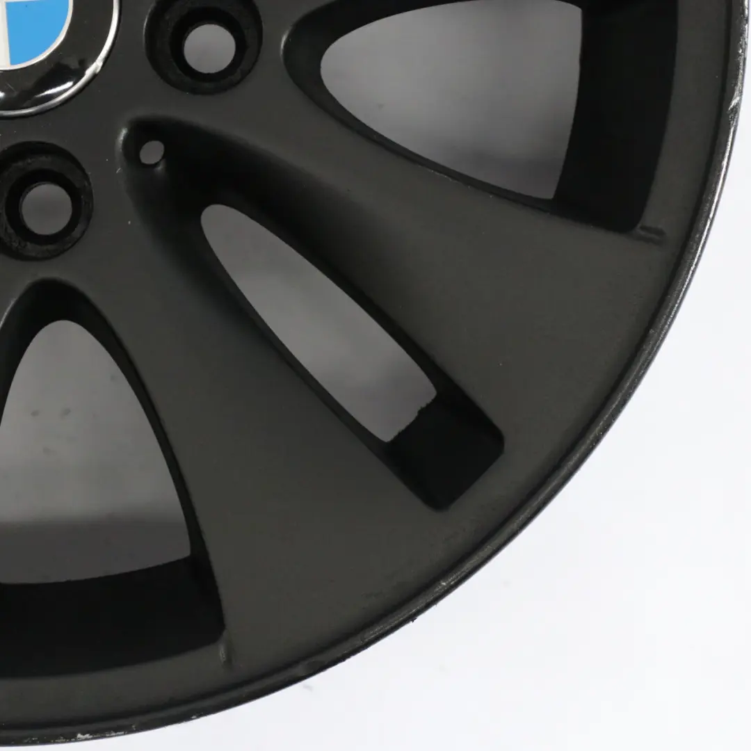 BMW E81 E82 E87 E88 Black Alloy Wheel Rim 16" V-spoke 229 ET:44 7J - SKU 6774684-6 - Part number 6774684