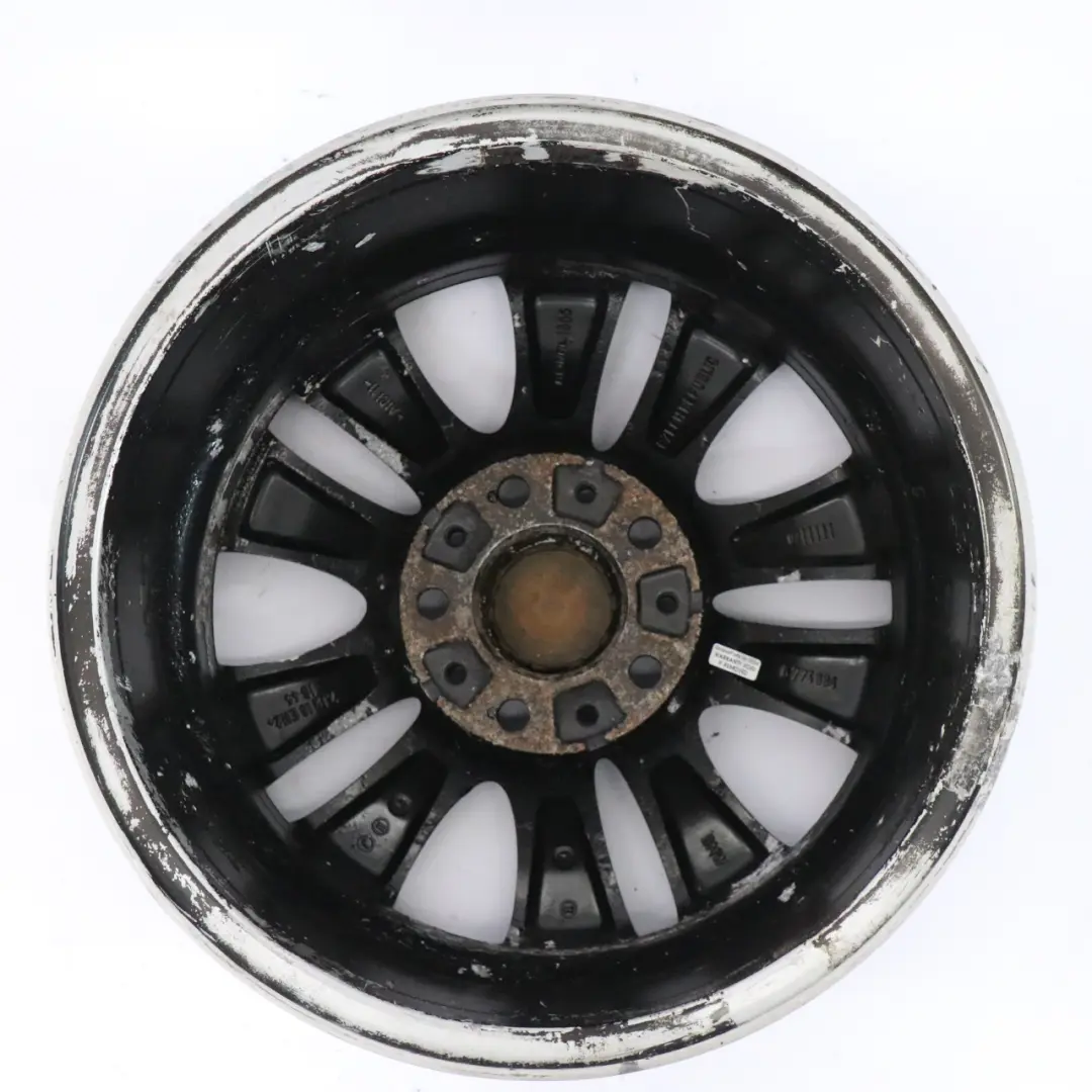 BMW E81 E87 E88 Czarna Felga Aluminiowa 16" V-spoke 229 ET:44 7J - SKU 6774684-6 - Numer Części 6774684