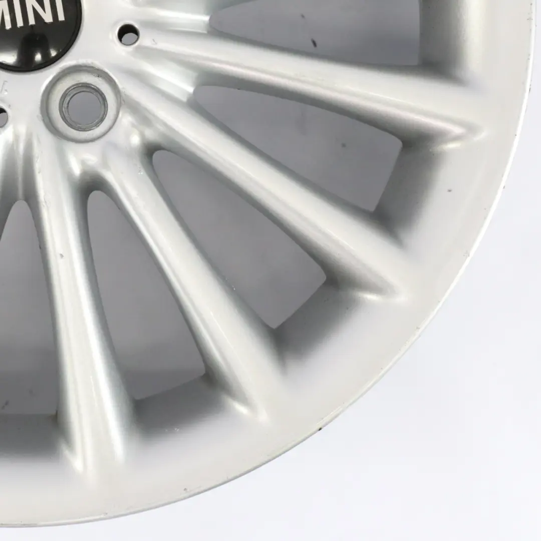 Mini Cooper R50 R55 R56 R57 Llanta de aleación plateada 17" 7J Multi-Spoke 108 - SKU 6777356-1 - Número de pieza 6777356