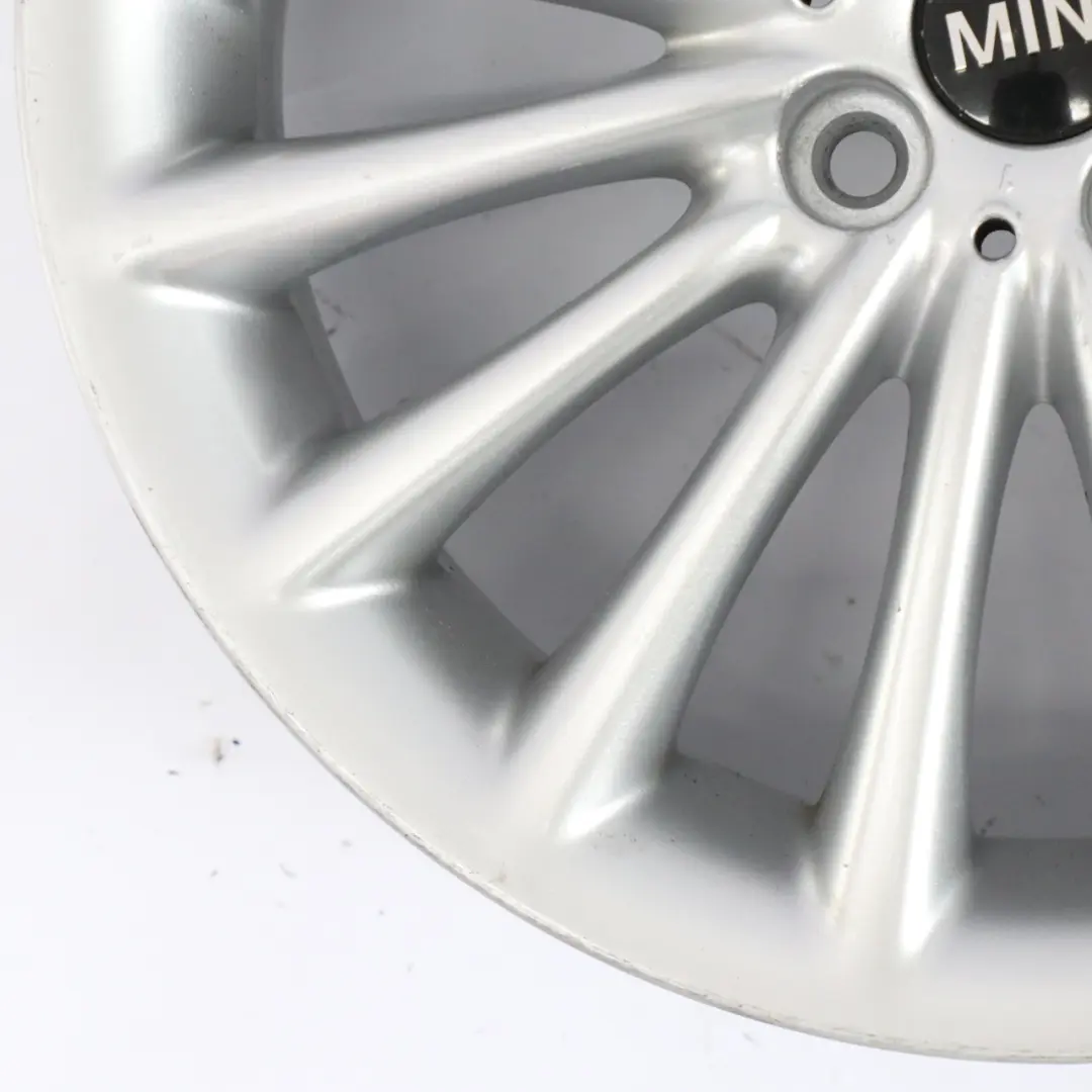 Alloy Rim 17" 7J Multi-Spoke 108 to Mini Cooper R50 R55 R56 R57 Silver Wheel with Part number 6777356 Mini Cooper R50 R55 R56 R57 Silver Wheel Alloy Rim 17" 7J Multi-Spoke 108 - SKU 6777356-1 - Part number 6777356
