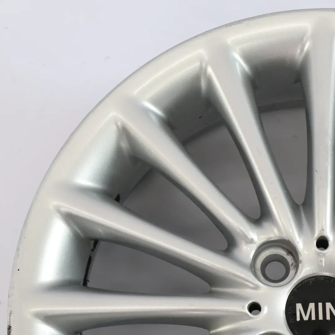 Alloy Rim 17" 7J ET:48 Multi-Spoke 108 to Mini Cooper R50 R55 R56 Silver Wheel with Part number 6777356 Mini Cooper R50 R55 R56 Silver Wheel Alloy Rim 17" 7J ET:48 Multi-Spoke 108 - SKU 6777356-3 - Part number 6777356