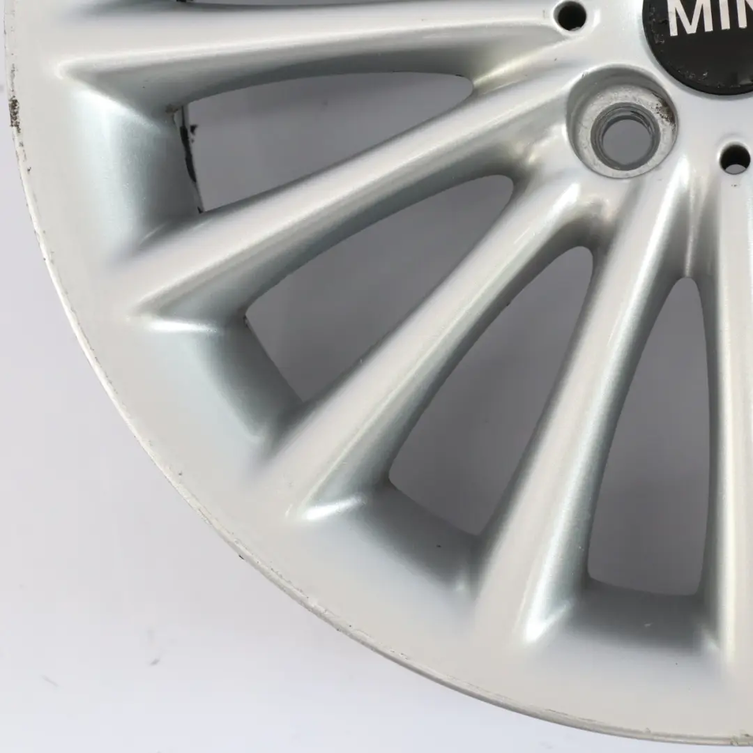 Alloy Rim 17" 7J ET:48 Multi-Spoke 108 to Mini Cooper R50 R55 R56 Silver Wheel with Part number 6777356 Mini Cooper R50 R55 R56 Silver Wheel Alloy Rim 17" 7J ET:48 Multi-Spoke 108 - SKU 6777356-3 - Part number 6777356
