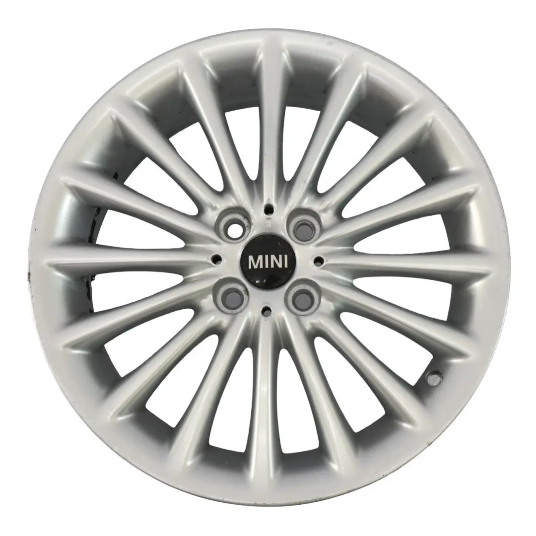 Alloy Rim 17" 7J ET:48 Multi-Spoke 108 to Mini Cooper R50 R55 R56 Silver Wheel with Part number 6777356 Mini Cooper R50 R55 R56 Silver Wheel Alloy Rim 17" 7J ET:48 Multi-Spoke 108 - SKU 6777356-3 - Part number 6777356