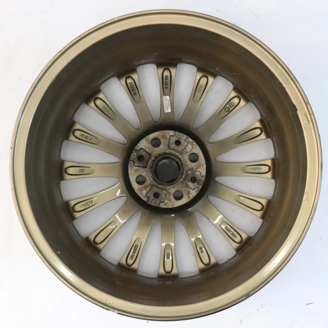 Oro Cerchio lega 17" 7J ET:48 Multi-Spoke 108 per Mini R50 R55 R56 R57 con numero di parte 6777356 Mini R50 R55 R56 R57 Oro Cerchio lega 17" 7J ET:48 Multi-Spoke 108 - SKU 6777356-4 - Numero di parte 6777356