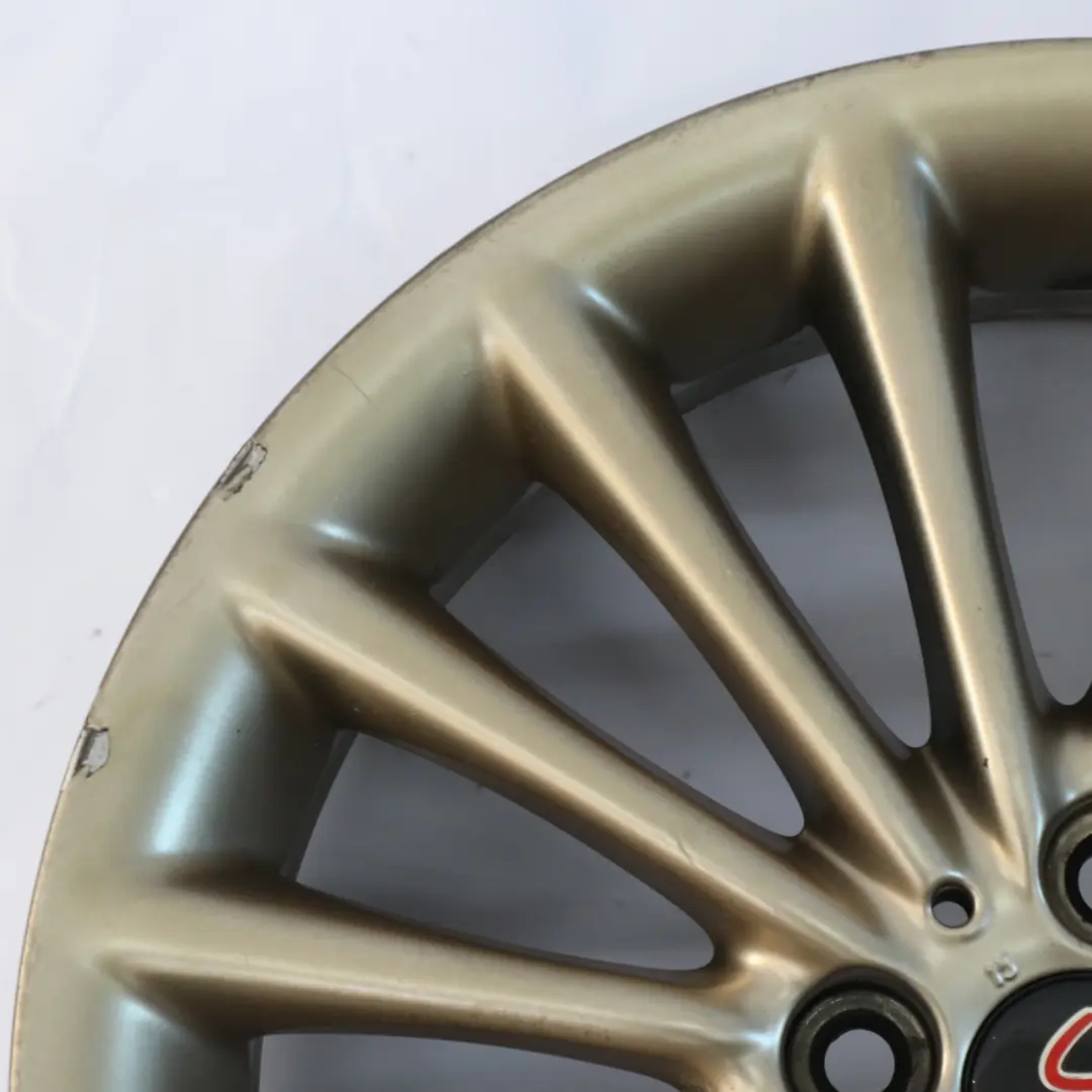 Oro Cerchio lega 17" 7J ET:48 Multi-Spoke 108 per Mini R50 R55 R56 R57 con numero di parte 6777356 Mini R50 R55 R56 R57 Oro Cerchio lega 17" 7J ET:48 Multi-Spoke 108 - SKU 6777356-4 - Numero di parte 6777356