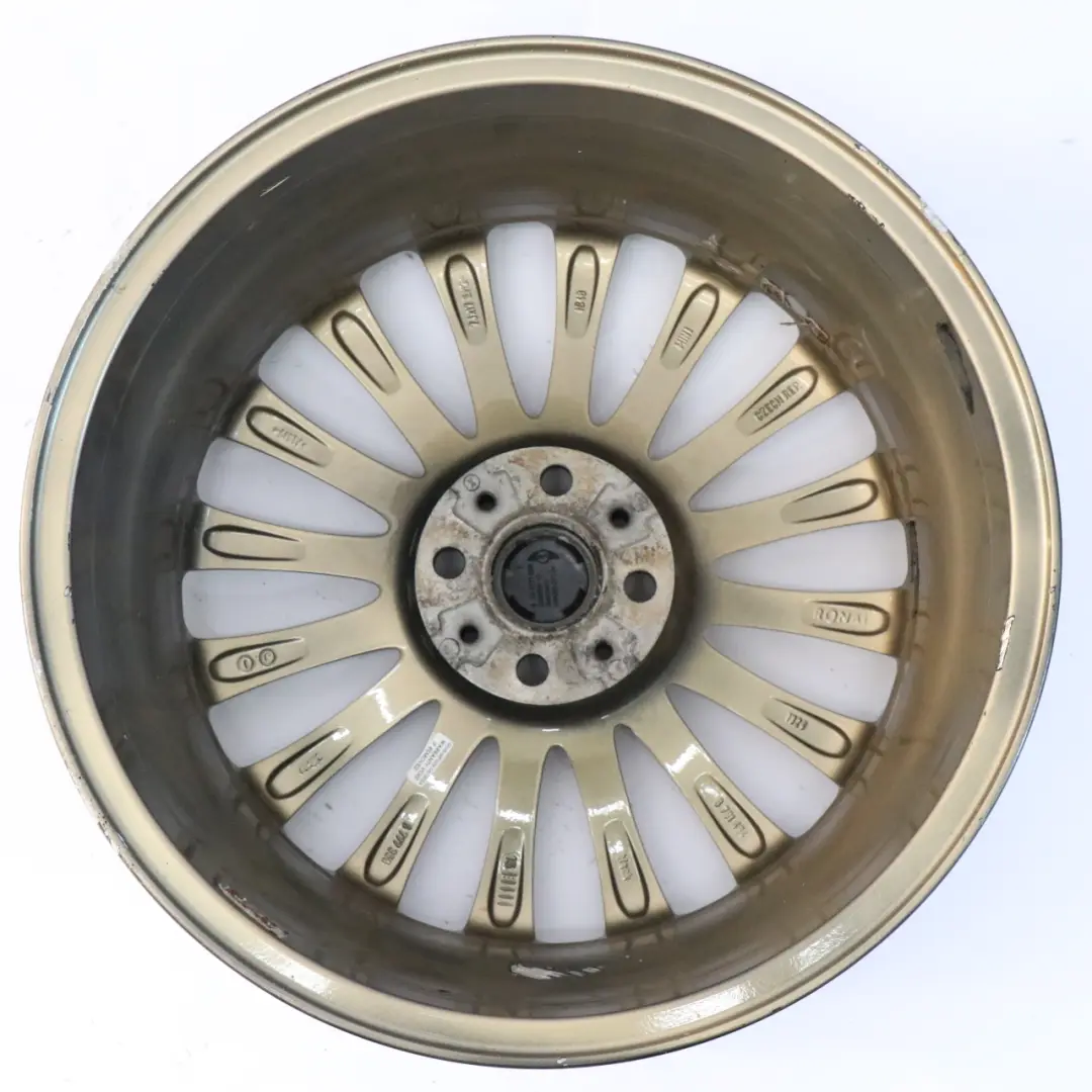 Felge Leicht Metall 17" 7J ET:48 Mehr Speiche 108 für Mini R50 R55 R56 Gold mit Teilenummer 6777356 Mini R50 R55 R56 Gold Felge Leicht Metall 17" 7J ET:48 Mehr Speiche 108 - SKU 6777356-5 - Teilenummer 6777356