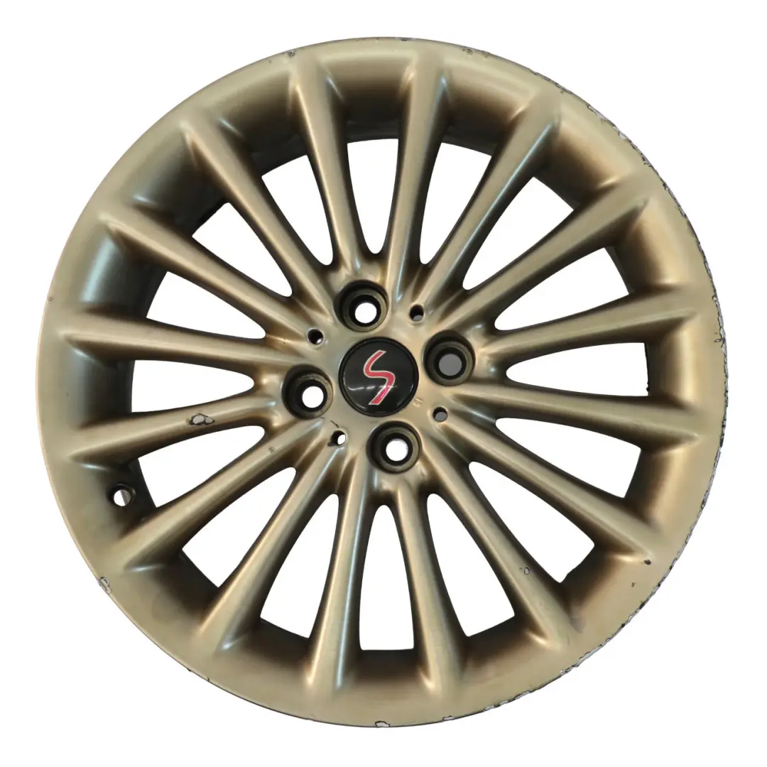 Oro Cerchio in lega 17" 7J ET:48 Multi-Spoke 108 per Mini R50 R55 R56 R57 con numero di parte 6777356 Mini R50 R55 R56 R57 Oro Cerchio in lega 17" 7J ET:48 Multi-Spoke 108 - SKU 6777356-5 - Numero di parte 6777356