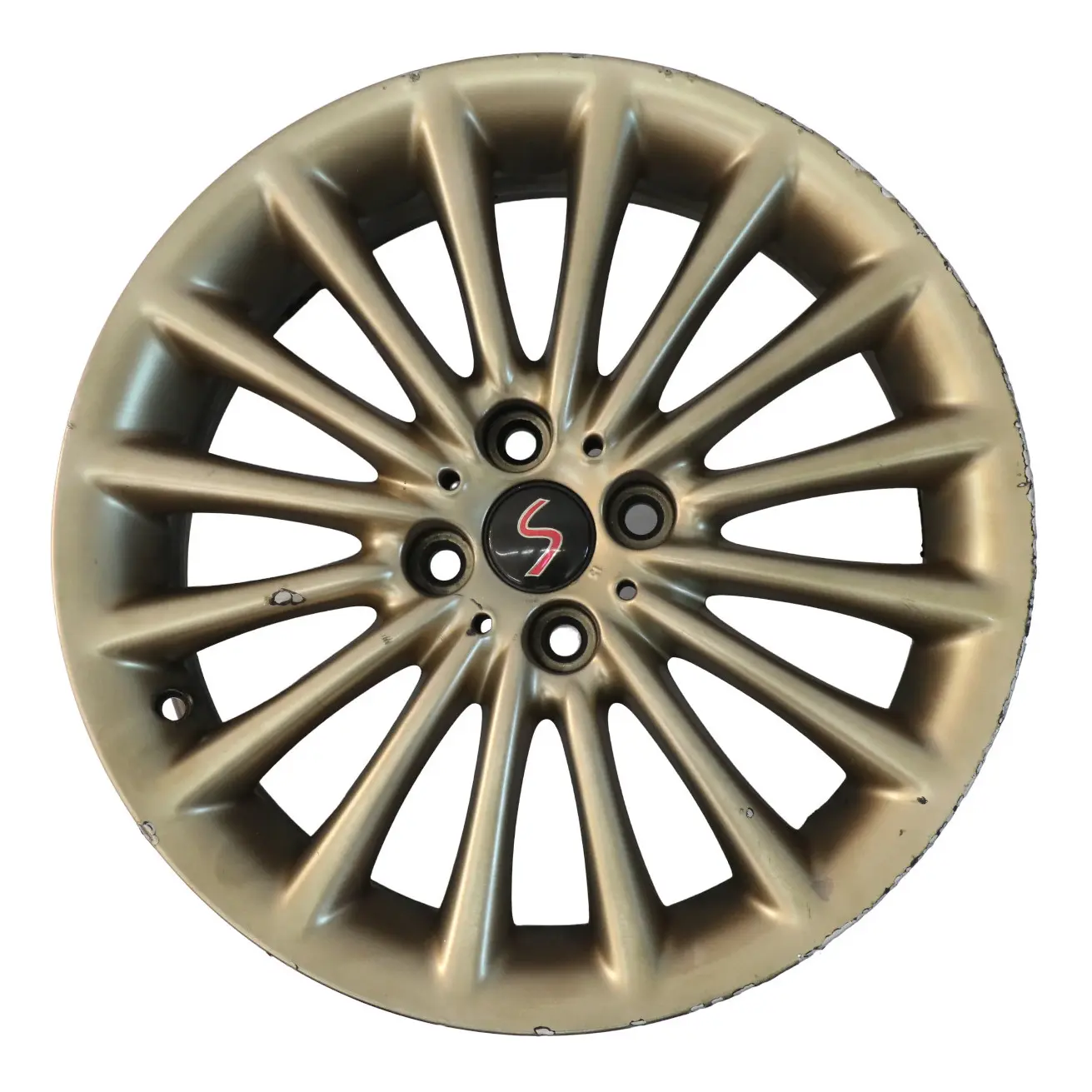 Mini R50 R55 R56 R57 Oro Cerchio in lega 17" 7J ET:48 Multi-Spoke 108 6777356