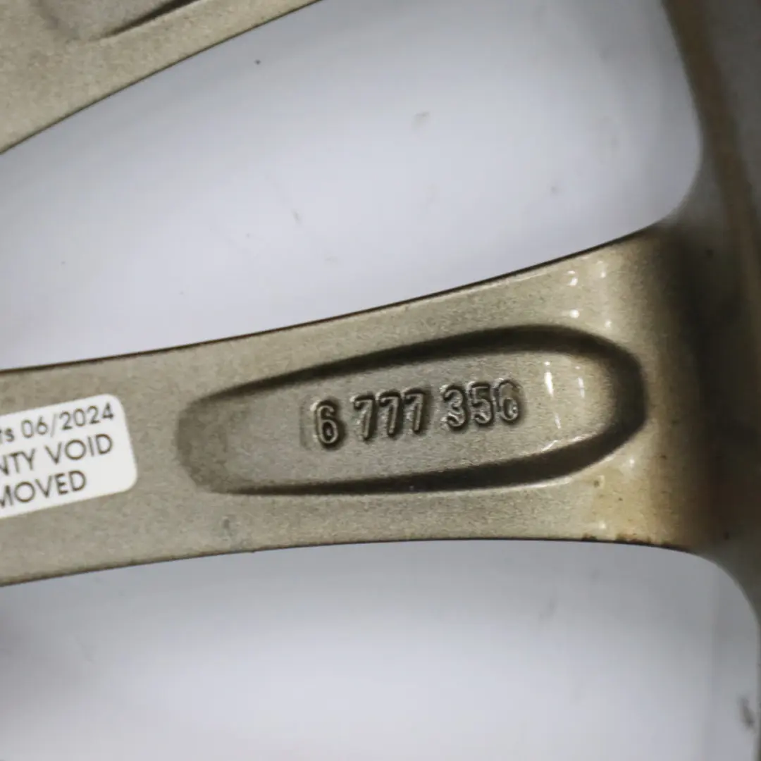 Alloy Rim 17" 7J ET:48 Multi-Spoke 108 to Mini R50 R55 R56 R57 Gold Wheel with Part number 6777356 Mini R50 R55 R56 R57 Gold Wheel Alloy Rim 17" 7J ET:48 Multi-Spoke 108 - SKU 6777356-6 - Part number 6777356