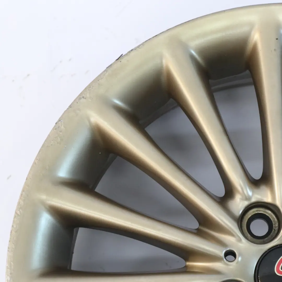 Alloy Rim 17" 7J ET:48 Multi-Spoke 108 to Mini R50 R55 R56 R57 Gold Wheel with Part number 6777356 Mini R50 R55 R56 R57 Gold Wheel Alloy Rim 17" 7J ET:48 Multi-Spoke 108 - SKU 6777356-6 - Part number 6777356