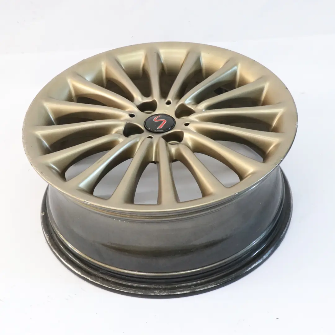 Alloy Rim 17" 7J ET:48 Multi-Spoke 108 to Mini R50 R55 R56 R57 Gold Wheel with Part number 6777356 Mini R50 R55 R56 R57 Gold Wheel Alloy Rim 17" 7J ET:48 Multi-Spoke 108 - SKU 6777356-6 - Part number 6777356