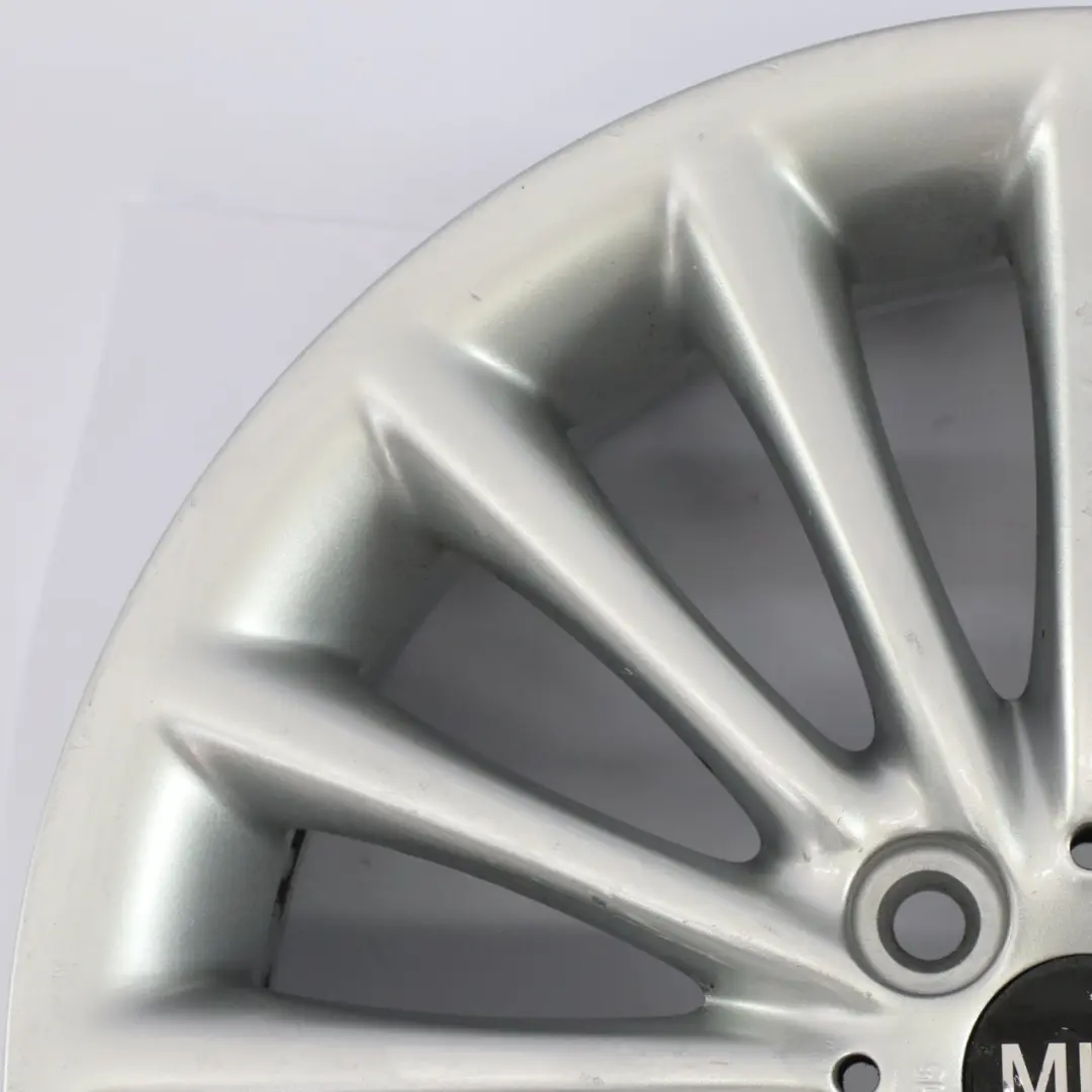 Llanta de aleación plateada 17" 7J ET:48 Multi-Spoke 108 para Mini Cooper R50 R55 R56 con número de pieza 6777356 Mini Cooper R50 R55 R56 Llanta de aleación plateada 17" 7J ET:48 Multi-Spoke 108 - SKU 6777356-7 - Número de pieza 6777356