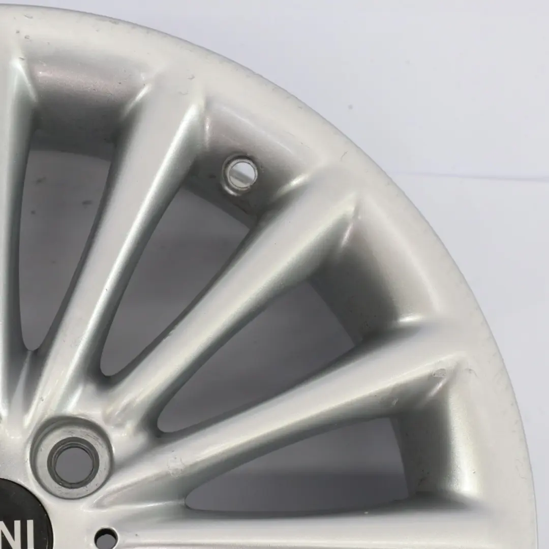 Silberne Leichtmetallfelge 17" 7J ET:48 Vielspeiche 108 für Mini Cooper R50 R55 R56 mit Teilenummer 6777356 Mini Cooper R50 R55 R56 Silberne Leichtmetallfelge 17" 7J ET:48 Vielspeiche 108 - SKU 6777356-7 - Teilenummer 6777356