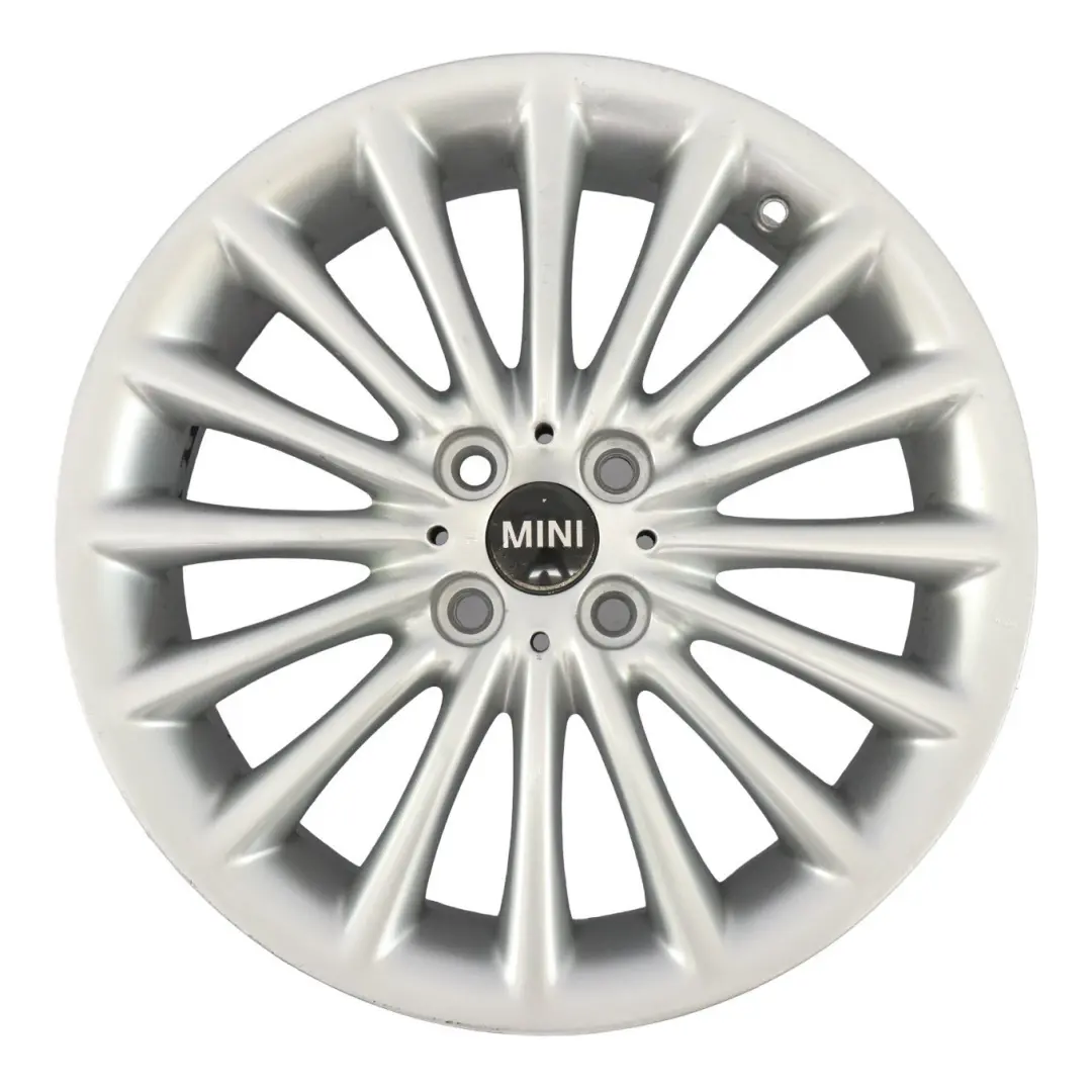 Mini Cooper R50 R55 R56 Argento Cerchio in lega 17" 7J ET:48 Multi-Spoke 108 - SKU 6777356-7 - Numero di parte 6777356