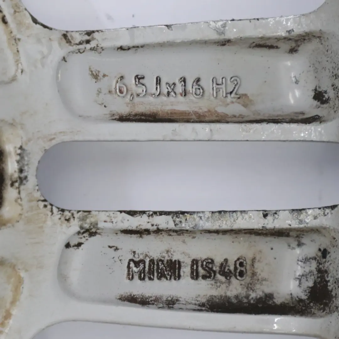 Jante Mini Cooper One R55 R56 R57 R58 Alliage 16" 6,5J 6-Étoile à deux branches pour à propos du numéro de pièce 6791940 Jante Mini Cooper One R55 R56 R57 R58 Alliage 16" 6,5J 6-Étoile à deux branches - SKU 6791940-4 - Numéro de pièce 6791940