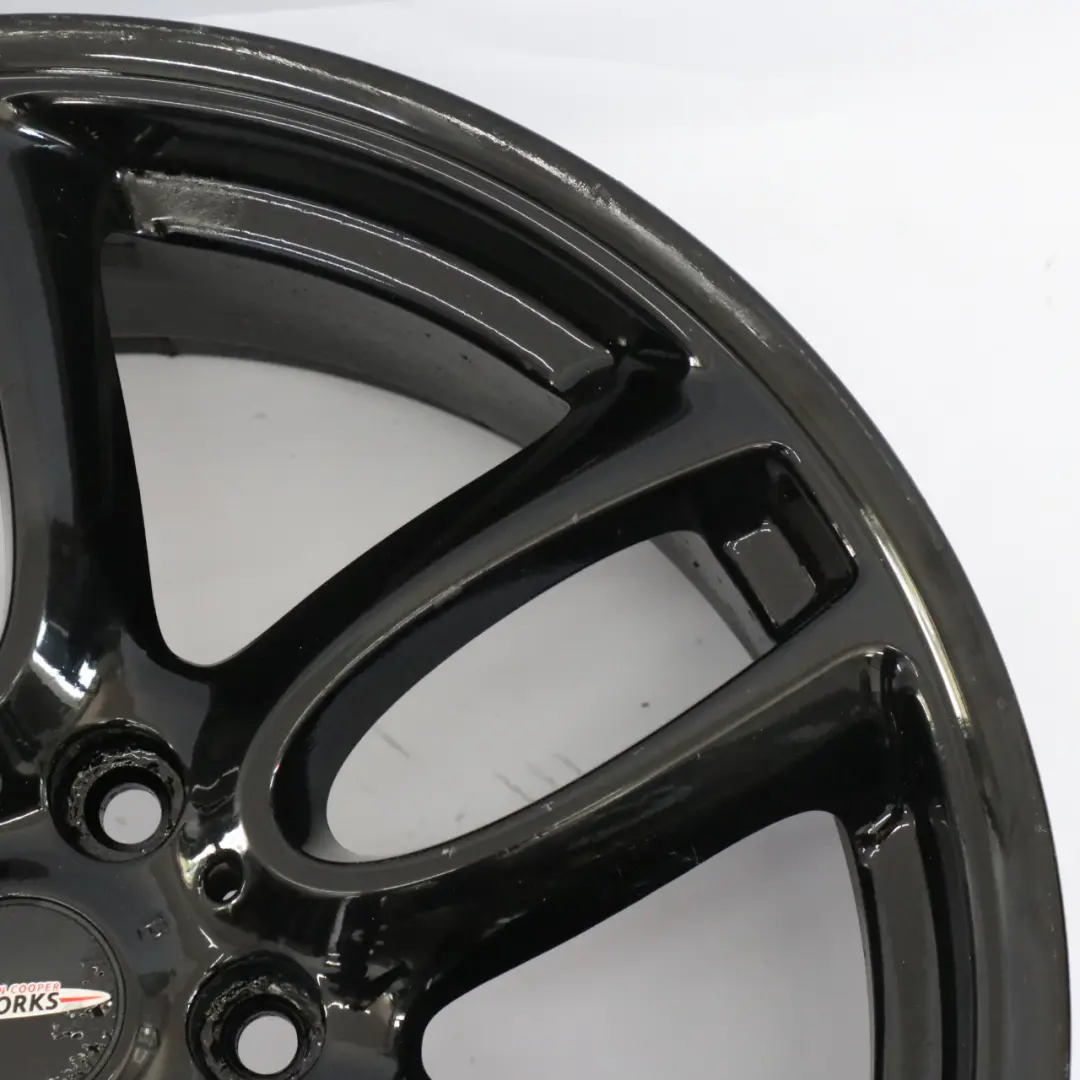 Alloy Rim 19" 7,5J ET:52 Double Spoke R129 to Mini Cooper R60 R61 JCW Black Wheel with Part number 6796992 Mini Cooper R60 R61 JCW Black Wheel Alloy Rim 19" 7,5J ET:52 Double Spoke R129 - SKU 6796992-1 - Part number 6796992