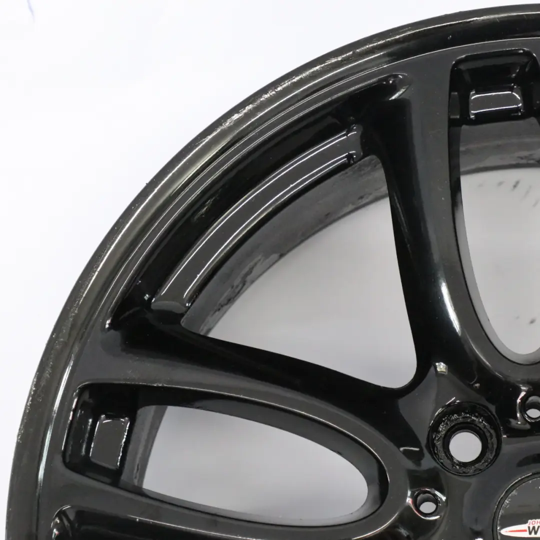 Alloy Rim 19" 7,5J ET:52 Double Spoke R129 to Mini Cooper R60 R61 JCW Black Wheel with Part number 6796992 Mini Cooper R60 R61 JCW Black Wheel Alloy Rim 19" 7,5J ET:52 Double Spoke R129 - SKU 6796992-4 - Part number 6796992