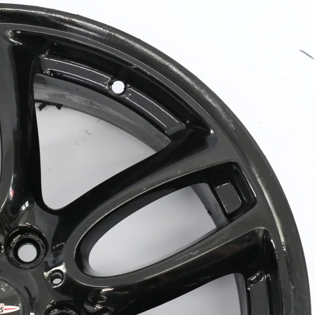 Alloy Rim 19" 7,5J ET:52 Double Spoke R129 to Mini Cooper R60 R61 JCW Black Wheel with Part number 6796992 Mini Cooper R60 R61 JCW Black Wheel Alloy Rim 19" 7,5J ET:52 Double Spoke R129 - SKU 6796992-4 - Part number 6796992
