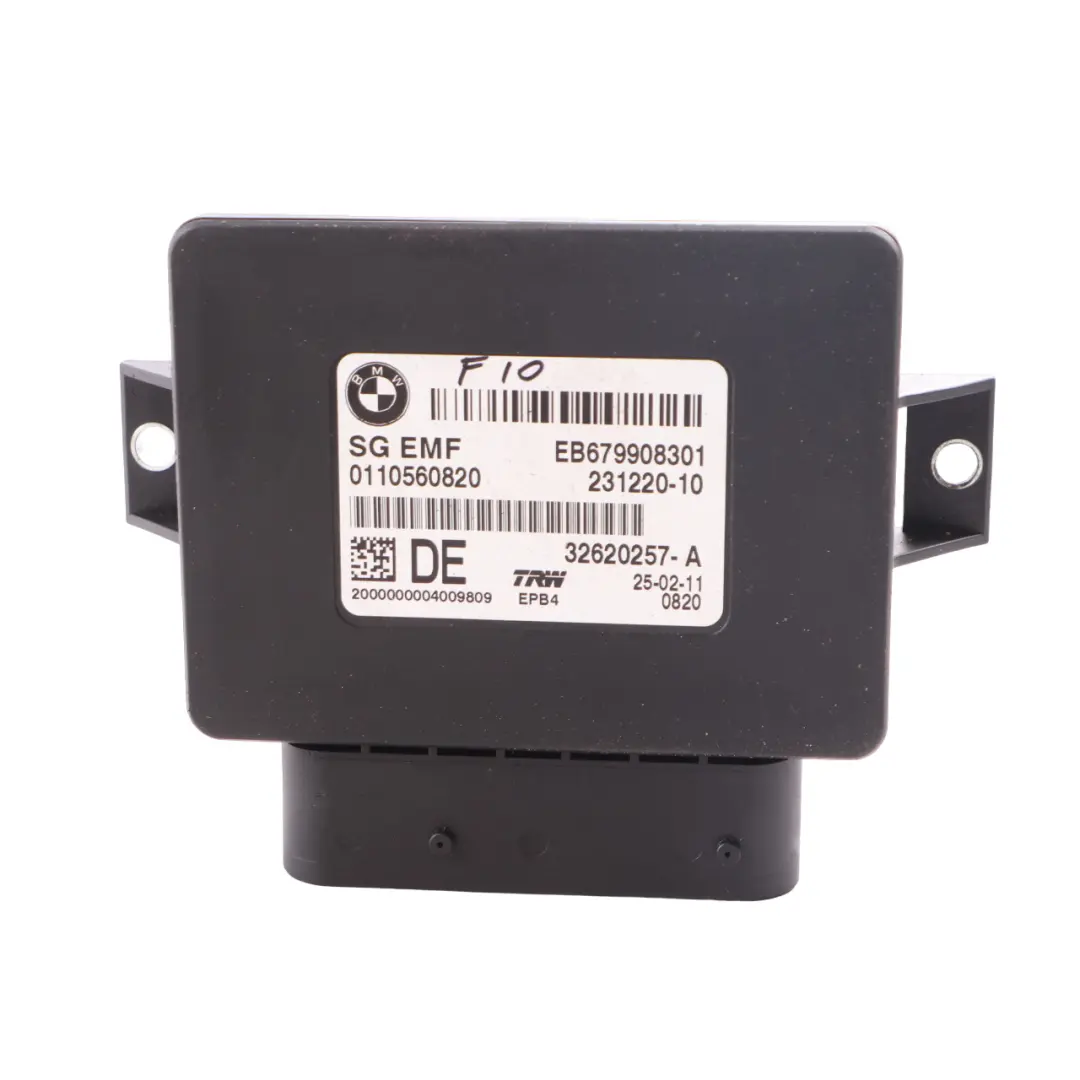 Steuergerät BMW F10 F11 X3 F25 Feststell Bremse Hand Brems Modul EMF für mit Teilenummer 6799083 Steuergerät BMW F10 F11 X3 F25 Feststell Bremse Hand Brems Modul EMF - SKU 6799083 - Teilenummer 6799083