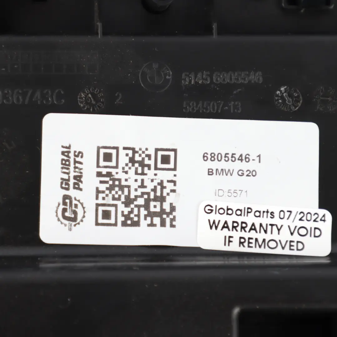 Lenksäulenverkleidung BMW G20 G21 untere untere Abdeckung schwarz für mit Teilenummer 6805546 Lenksäulenverkleidung BMW G20 G21 untere untere Abdeckung schwarz - SKU 6805546-1 - Teilenummer 6805546