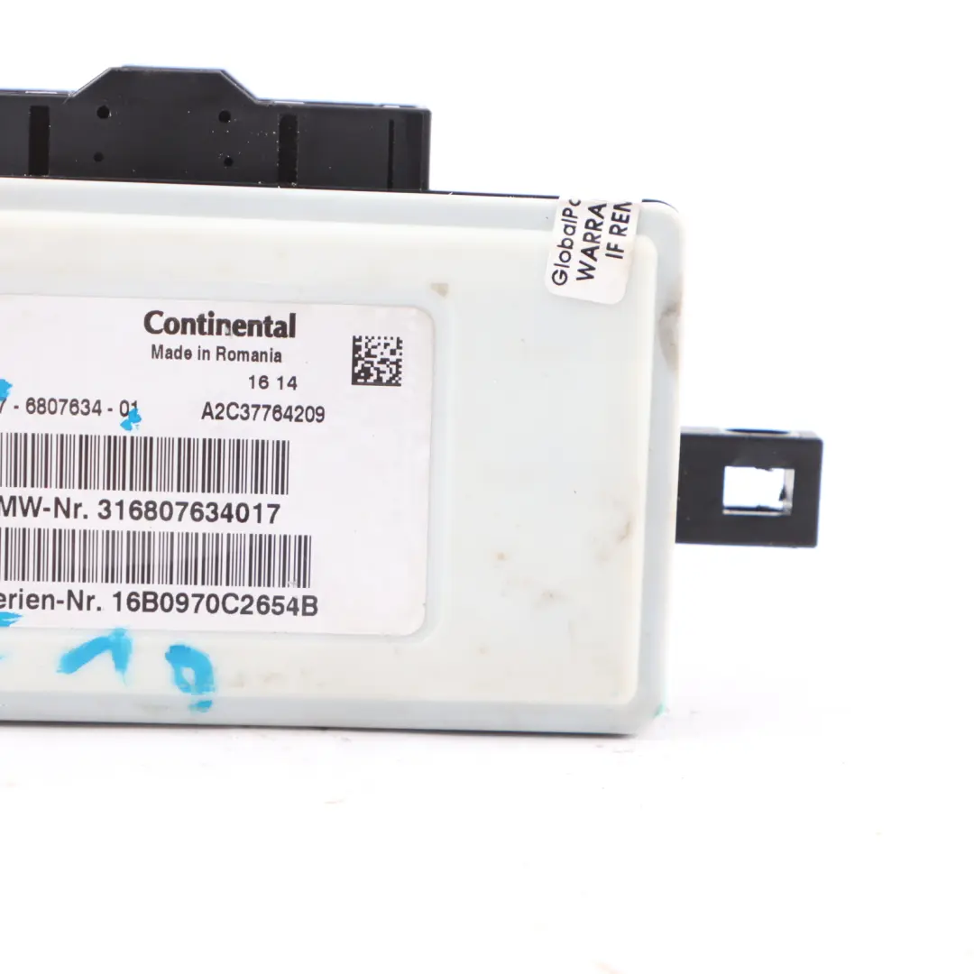 BMW X5 F15 F20 F30 SRS Air Module Bag Control Unit Module ECU - SKU 6807634 - Part number 6807634