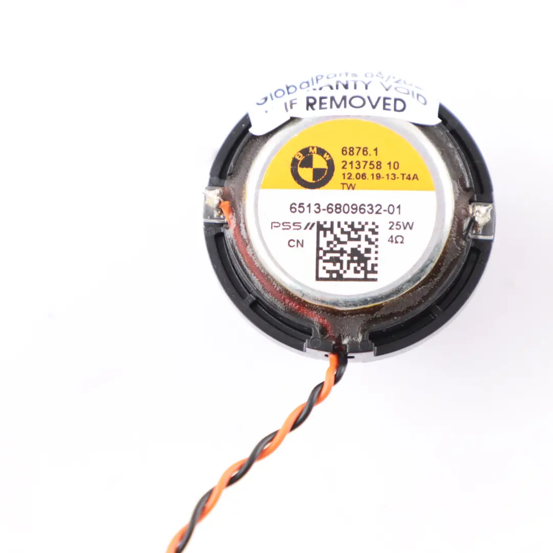 BMW F98 Harman Kardon Haut-parleur de tableau de bord Tweeter - SKU 6809632 - Numéro de pièce 6809632