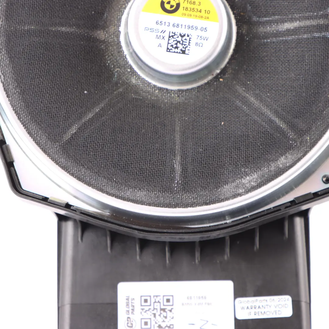  Subwoofer central BMW X3 G01 X4 G02 Speaker Woofer Audio Harman Kardon - SKU 6811959 - Numéro de pièce 6811959