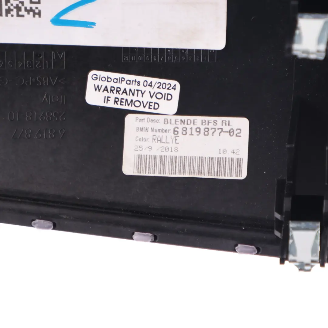 Decorative Strip Dashboard Interior Trim Cover Piano Black Jack to Mini F55 F56 with Part number 6819877 Mini F55 F56 Decorative Strip Dashboard Interior Trim Cover Piano Black Jack - SKU 6819877 - Part number 6819877