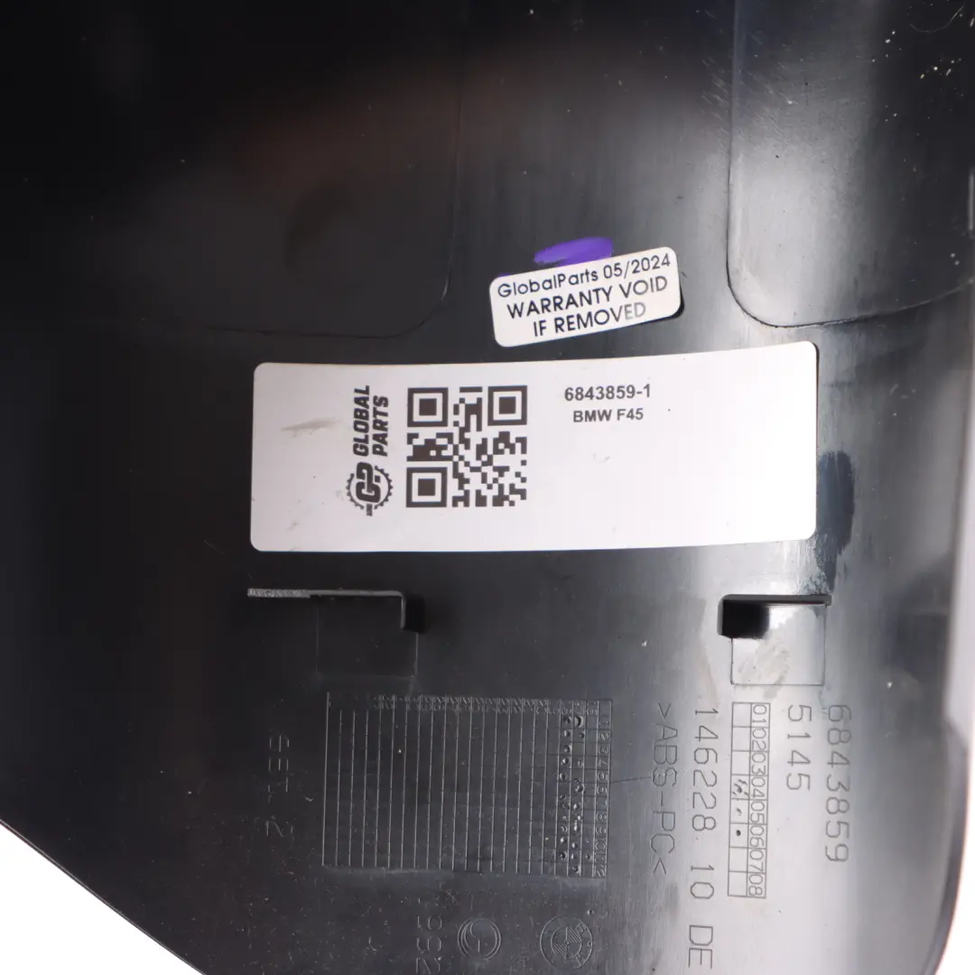 Coperchio colonna sterzo Tubo rivestimento pannello Surround per BMW X1 F48 F45 con numero di parte 6843859 BMW X1 F48 F45 Coperchio colonna sterzo Tubo rivestimento pannello Surround - SKU 6843859-1 - Numero di parte 6843859