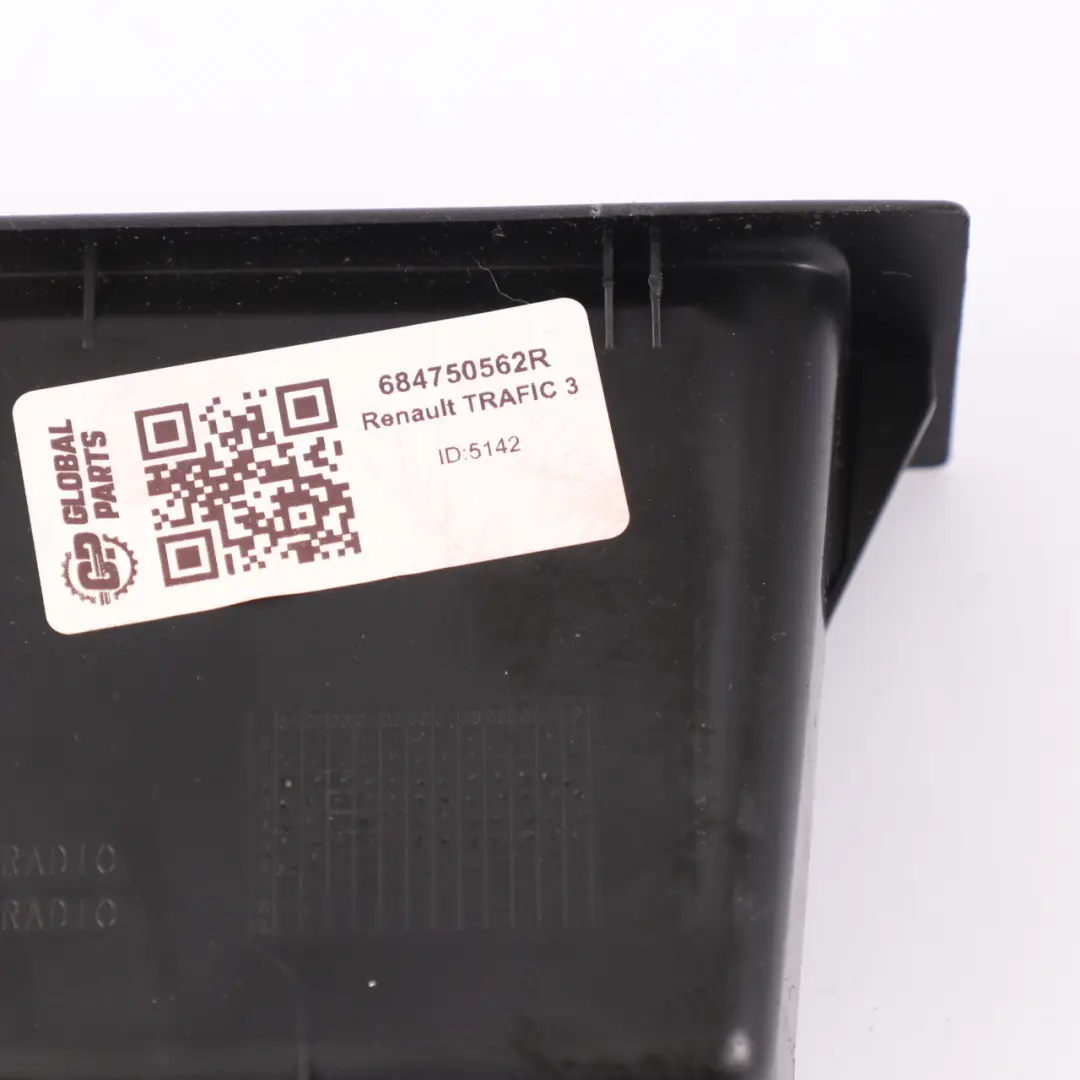 Salpicadero Consola Estante Bolsillo para Renault Trafic III Vivaro B con número de pieza 684750562R Renault Trafic III Vivaro B Salpicadero Consola Estante Bolsillo - SKU 684750562R - Número de pieza 684750562R