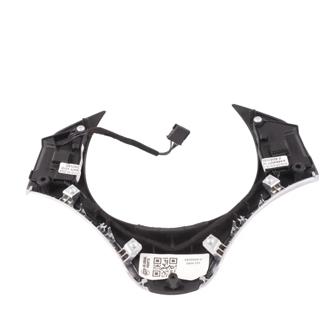 Trim Panel Multifunction Switch Steering Chrome to Wheel Cover BMW E81 E87 E90 E91 with Part number 6850544 Wheel Cover BMW E81 E87 E90 E91 Trim Panel Multifunction Switch Steering Chrome - SKU 6850544-4 - Part number 6850544
