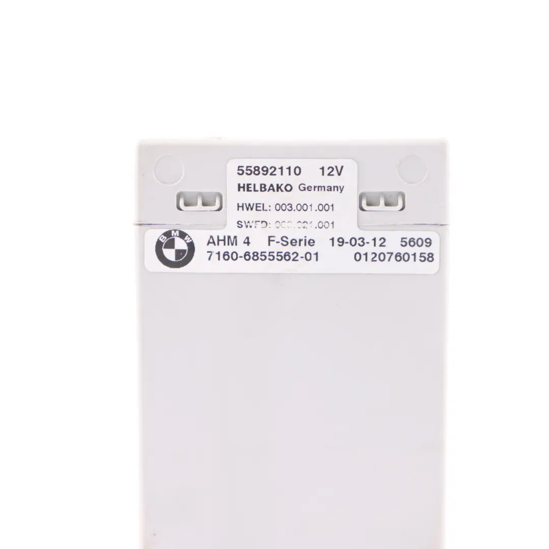 Tow Bar Trailer Towing Control Module Unit AHM 4 to BMW F10 F20 F30 with Part number 6855562 BMW F10 F20 F30 Tow Bar Trailer Towing Control Module Unit AHM 4 - SKU 6855562 - Part number 6855562